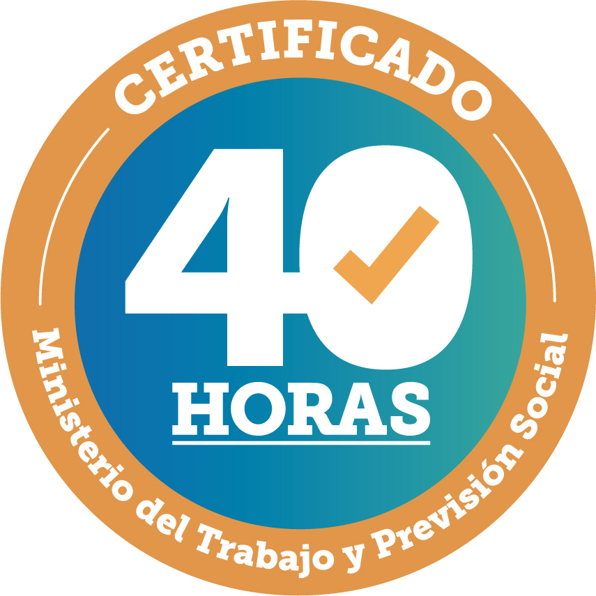 Sello Certificado 40 Horas - Ministerio del Trabajo y Prevision Social